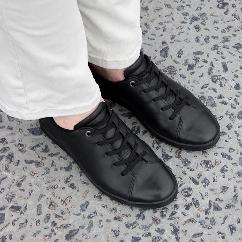 Minfot Aveny Sneaker Dam Skinn Svart