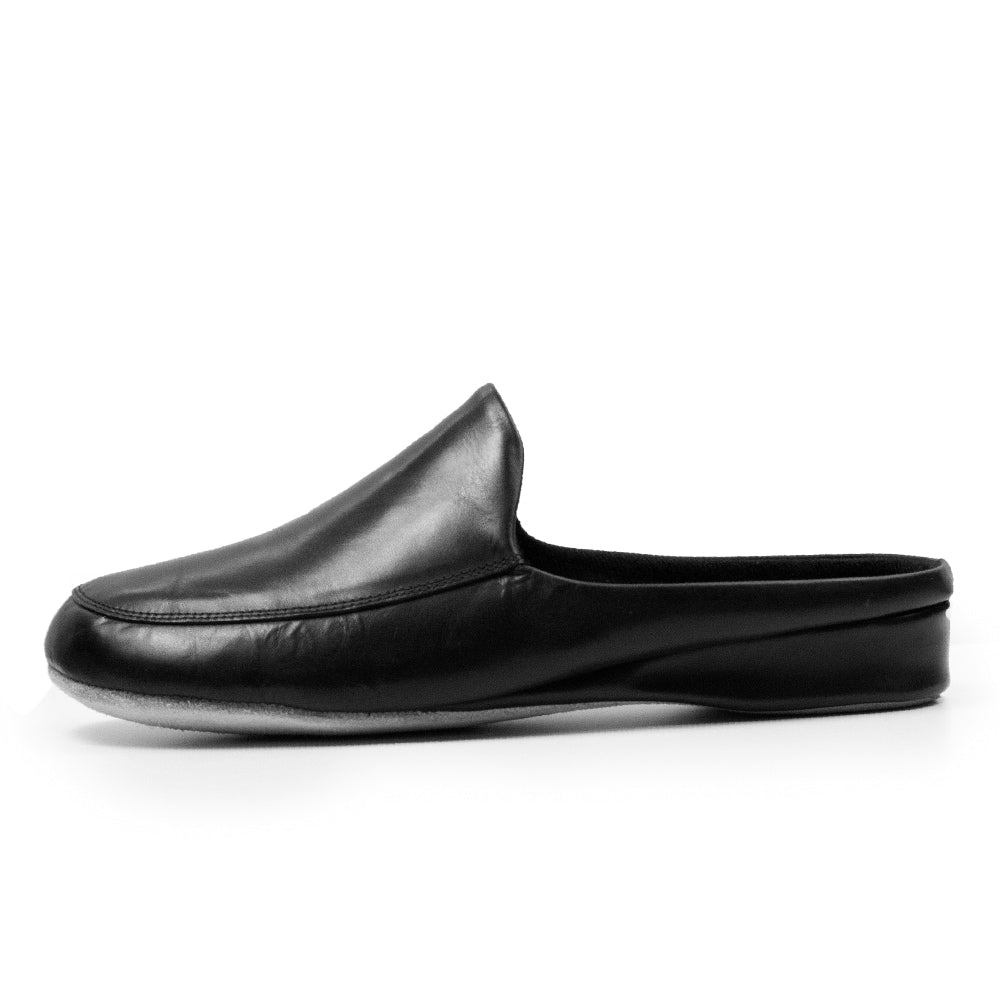 Minfot Herrtofflor Tage Läder Svart
