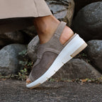 Minfot Sandaali Komfort Bea kantahihna Stretch Mokka Beige