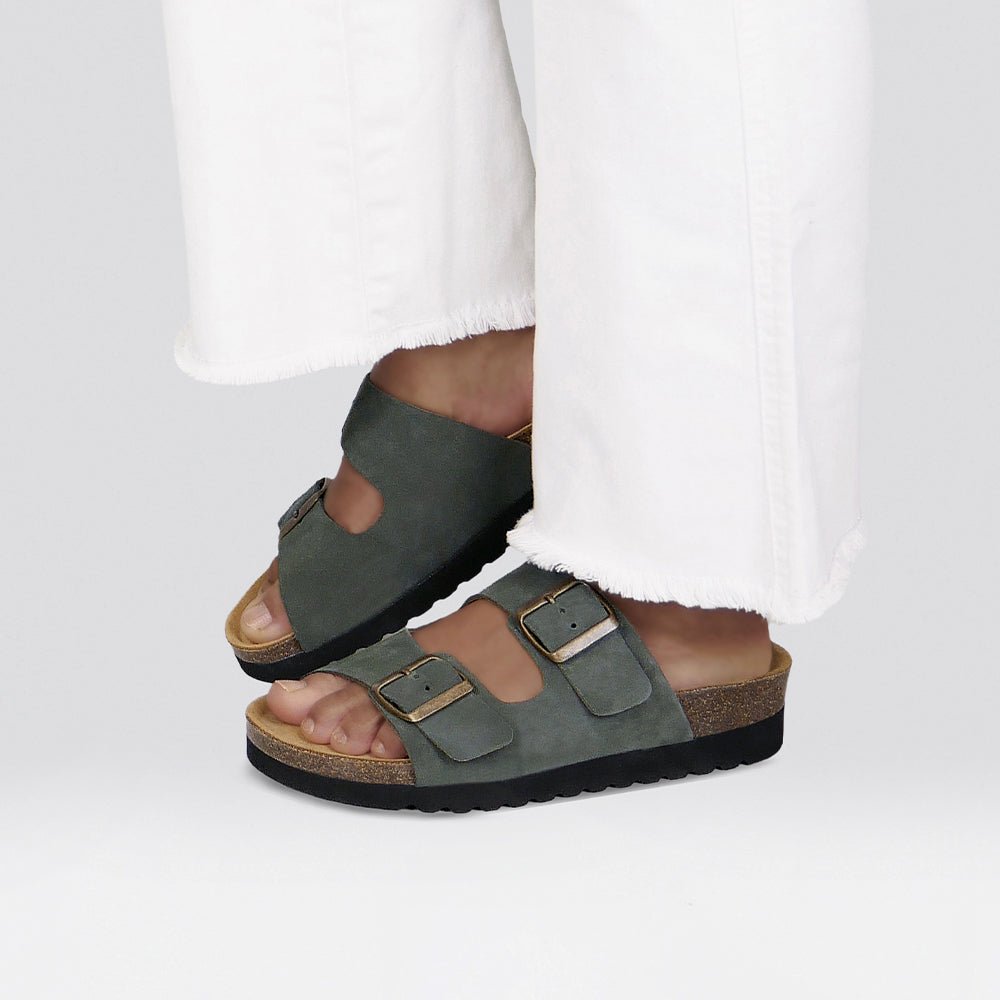 Minfot Moa Sandaler Dam Bio Mocka Grön