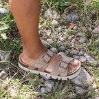 Minfot Upstep Lill Sandaler Dam Mocka Taupe