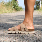 Minfot Upstep Lill Sandaler Dam Mocka Taupe