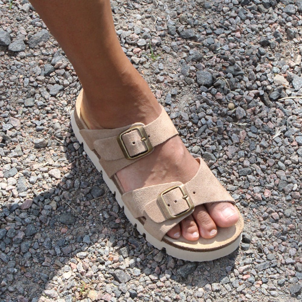 Minfot Upstep Lill Sandaler Dam Mocka Taupe