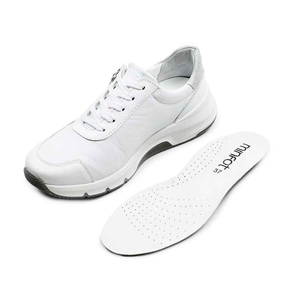 Minfot Softrole Lux Sneakers Dam Stretch Vit