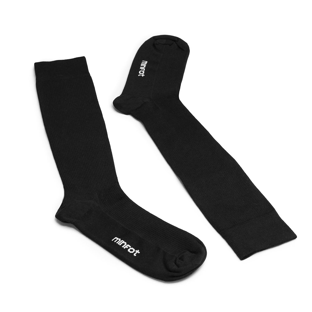 Minfot Stödstrumpor Bambu Svart 1-pack