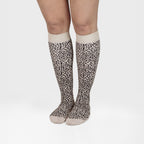Minfot Tukisukat Puuvilla Leopardi Beige 1-pakkaus