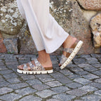 Minfot Upstep Lux Sandaler Dam Leopard Beige