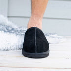 Minfot Lampaannahkatossut Slip on Orust pohjalla Musta