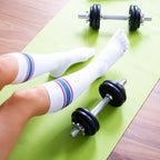 Minfot Sport Kompressionsstrumpor Lyocell Power Vit 2-pack