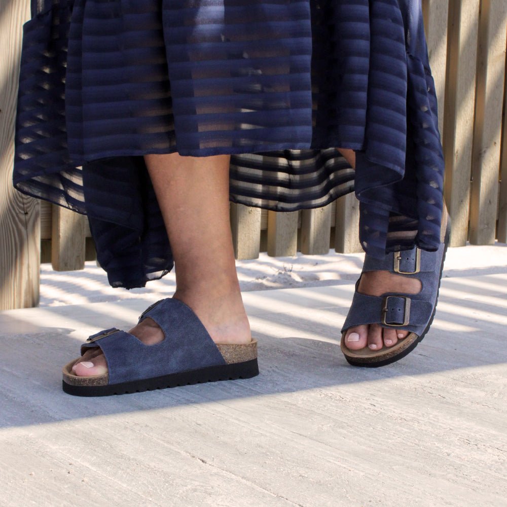 Minfot Moa Sandaler Dam Bio Mocka Navy