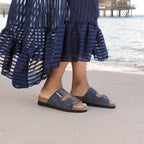 Minfot Moa Sandaler Dam Bio Mocka Navy