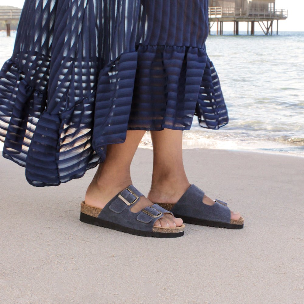 Minfot Moa Sandaler Dam Bio Mocka Navy