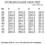 New Feet Mathilde Extra Breda Skor Stretch Kardborre Svart