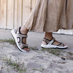 Minfot Nyhamn Sandaler Dam Brown Beige