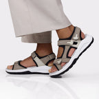 Minfot Nyhamn Sandaler Dam Brown Beige