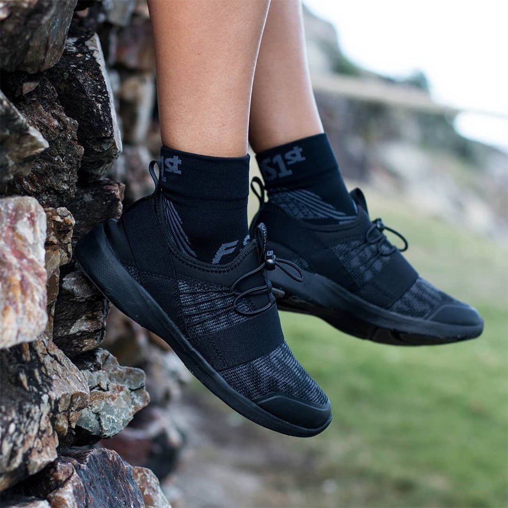 OS1st FS4 Hälsporrestrumpor ¼ Crew Sock Black