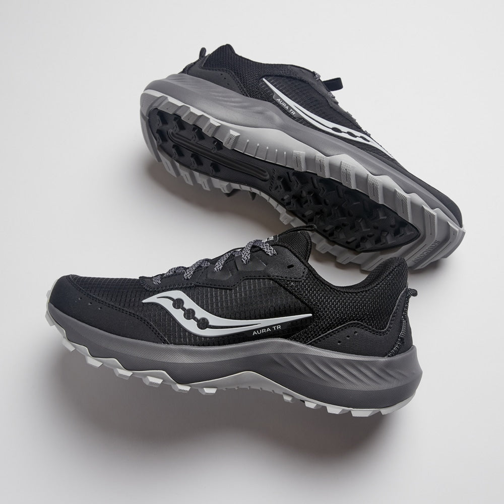 Saucony Aura TR Löparskor Trail Herr Black Gravel