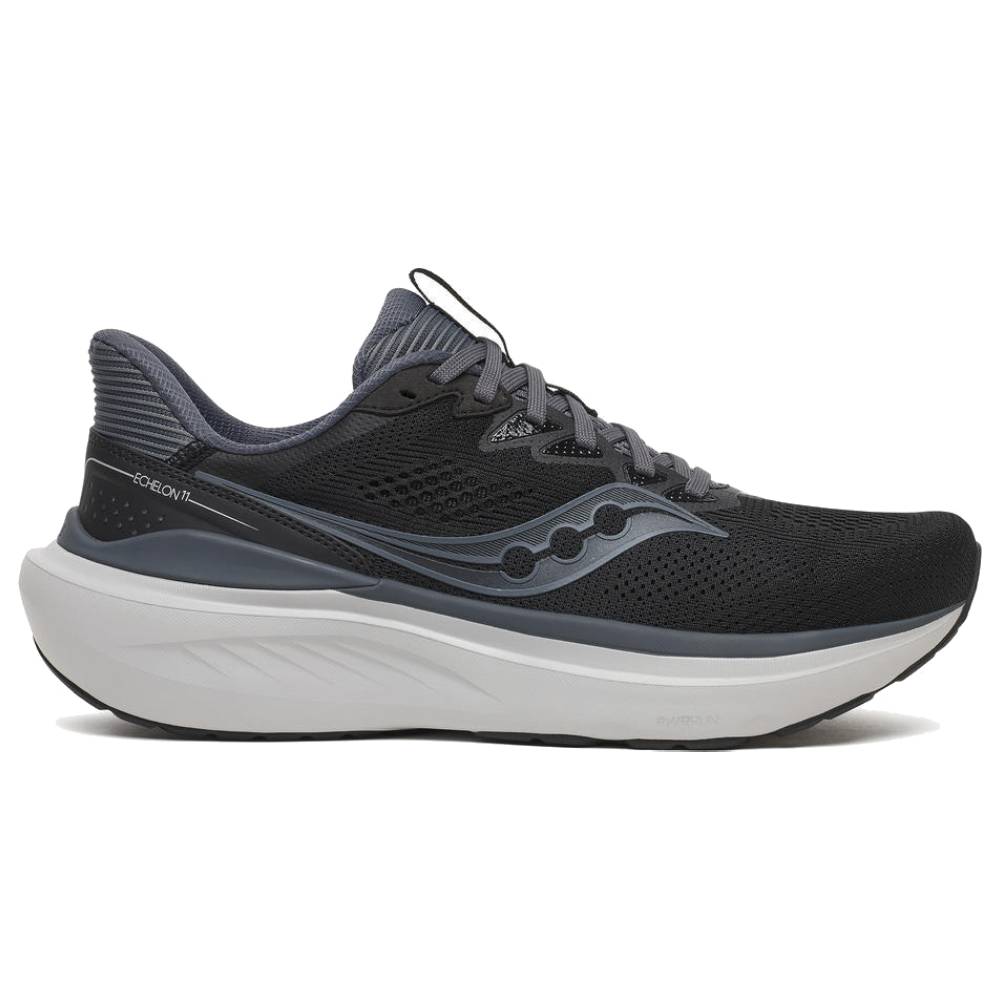 Saucony Echelon 11 Löparskor Herr Extra Bred Black Gunmetal