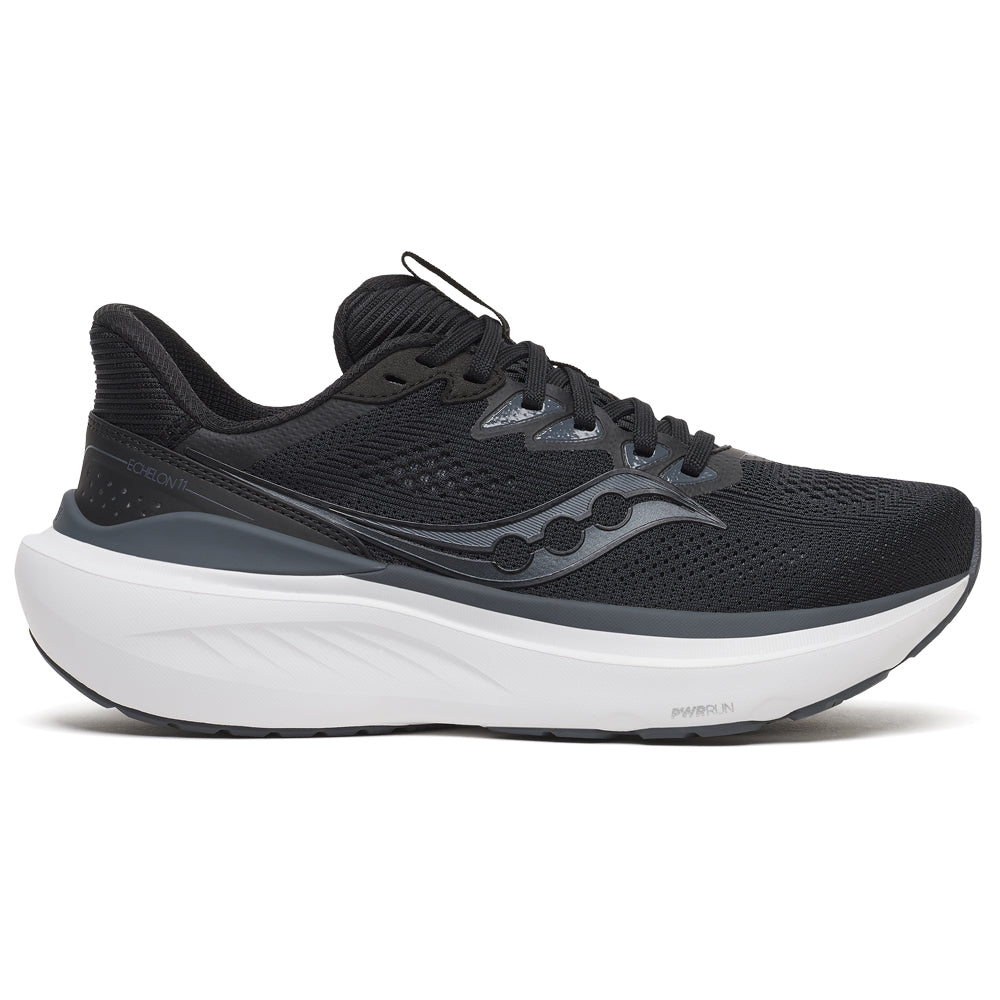 Saucony Echelon 11 Löparskor Dam Extra Bred Black White