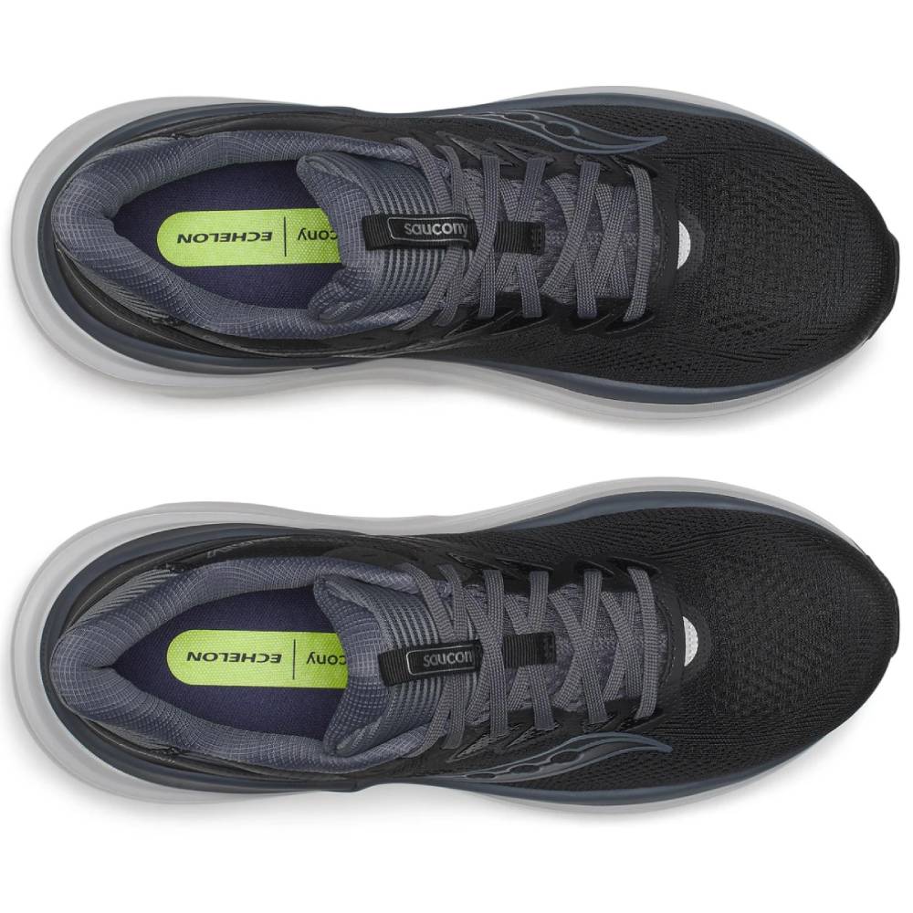 Saucony Echelon 11 Löparskor Herr Extra Bred Black Gunmetal
