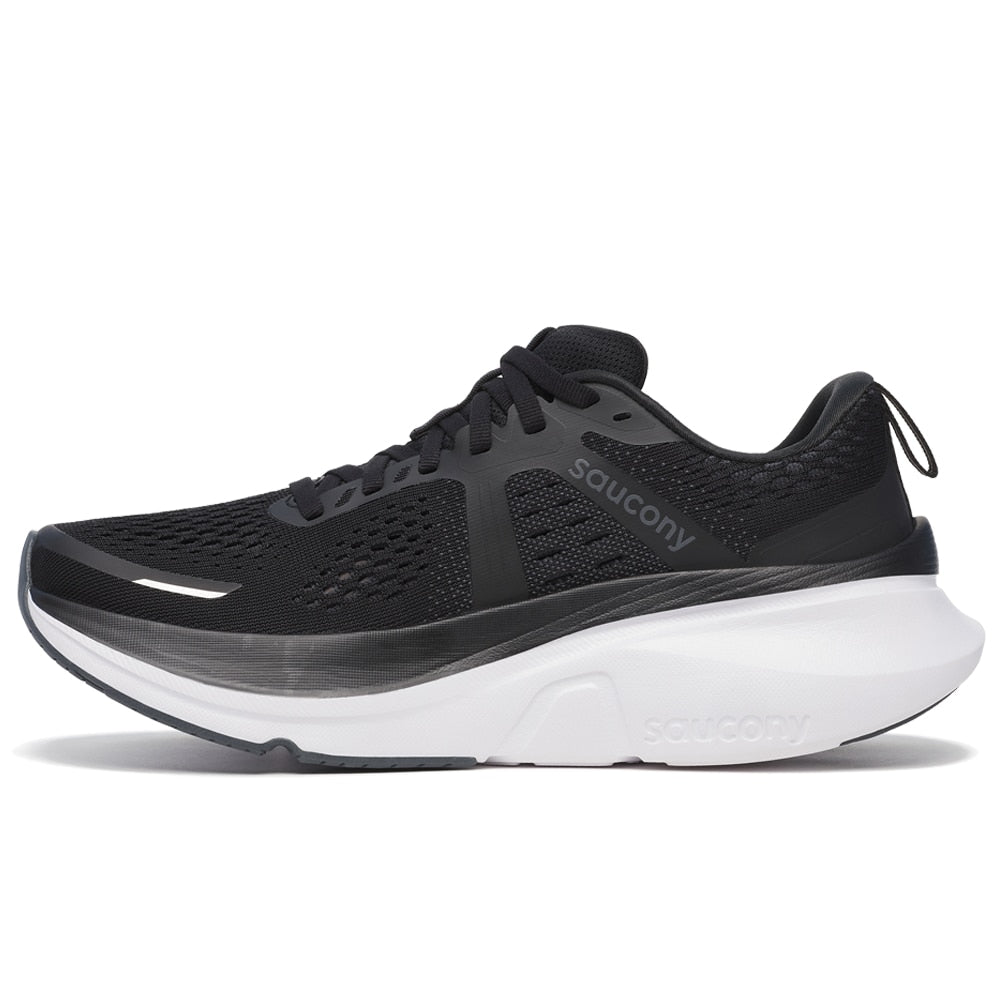 Saucony Guide 18 Löparskor Dam Bred Svart Vit