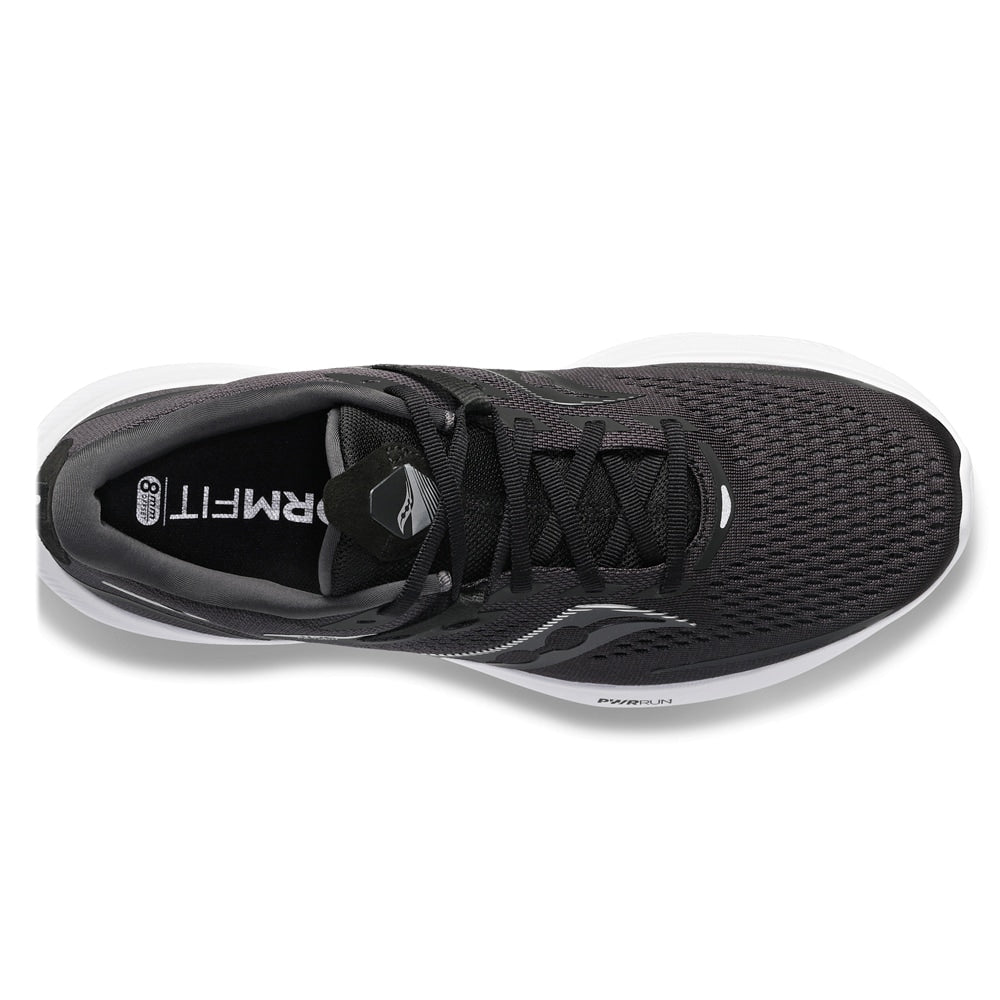 Saucony Ride 15 Löparskor Dam Svart Vit