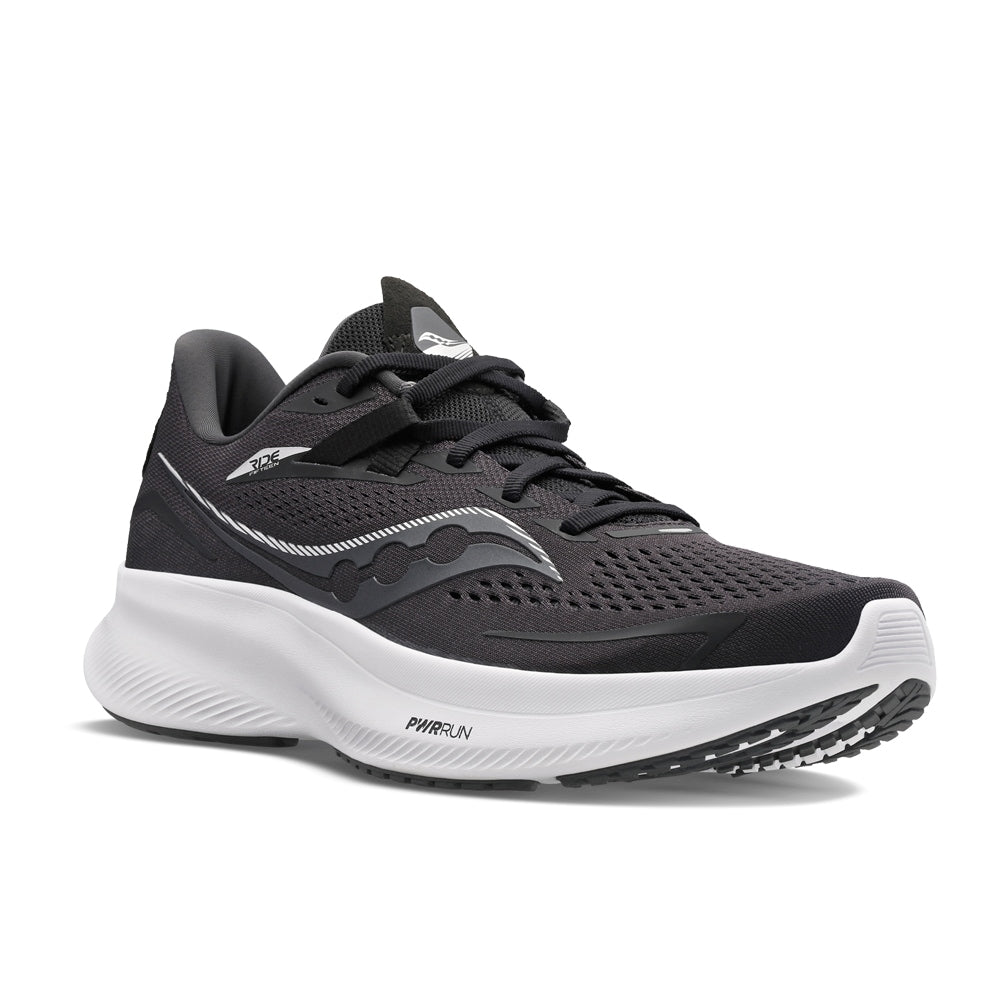 Saucony Ride 15 Löparskor Herr Svart Vit