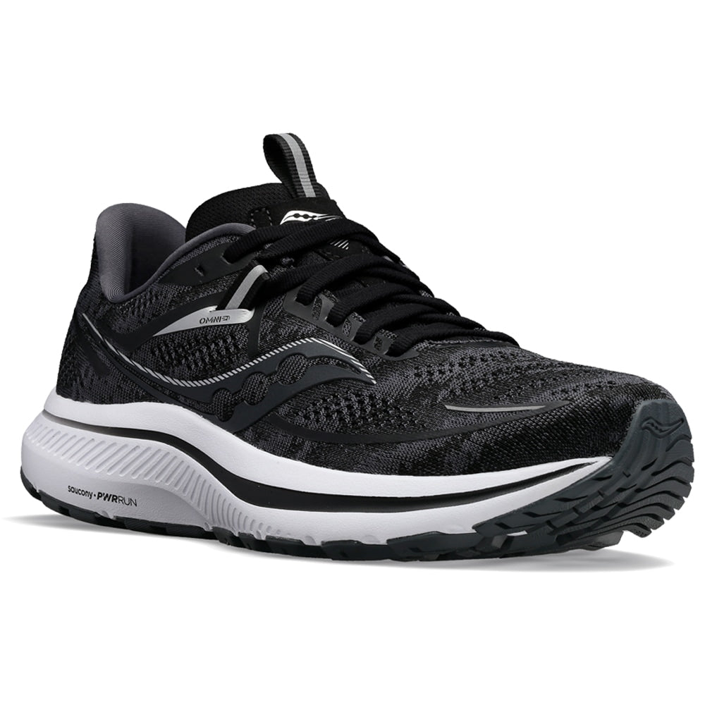 Saucony Omni 21 Löparskor Dam Bred Svart Vit