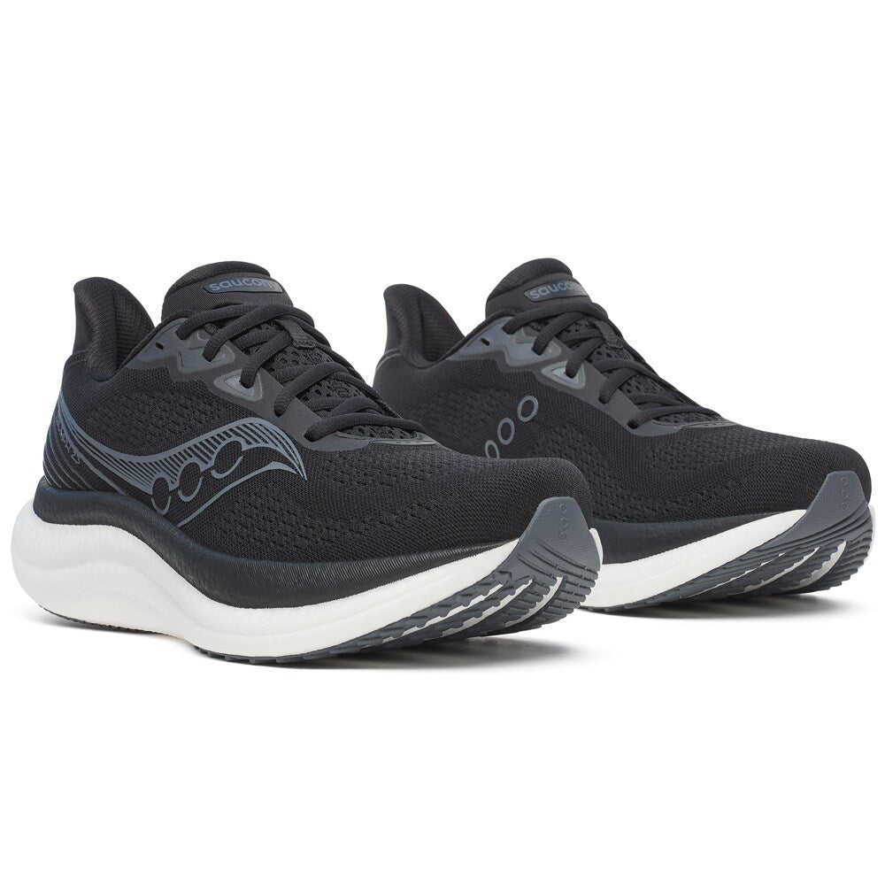 Saucony Triumph 23 Löparskor Dam Bred Svart Vit