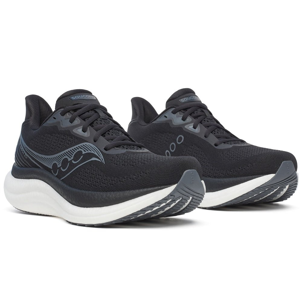 Saucony Triumph 23 Löparskor Herr Bred Svart Vit