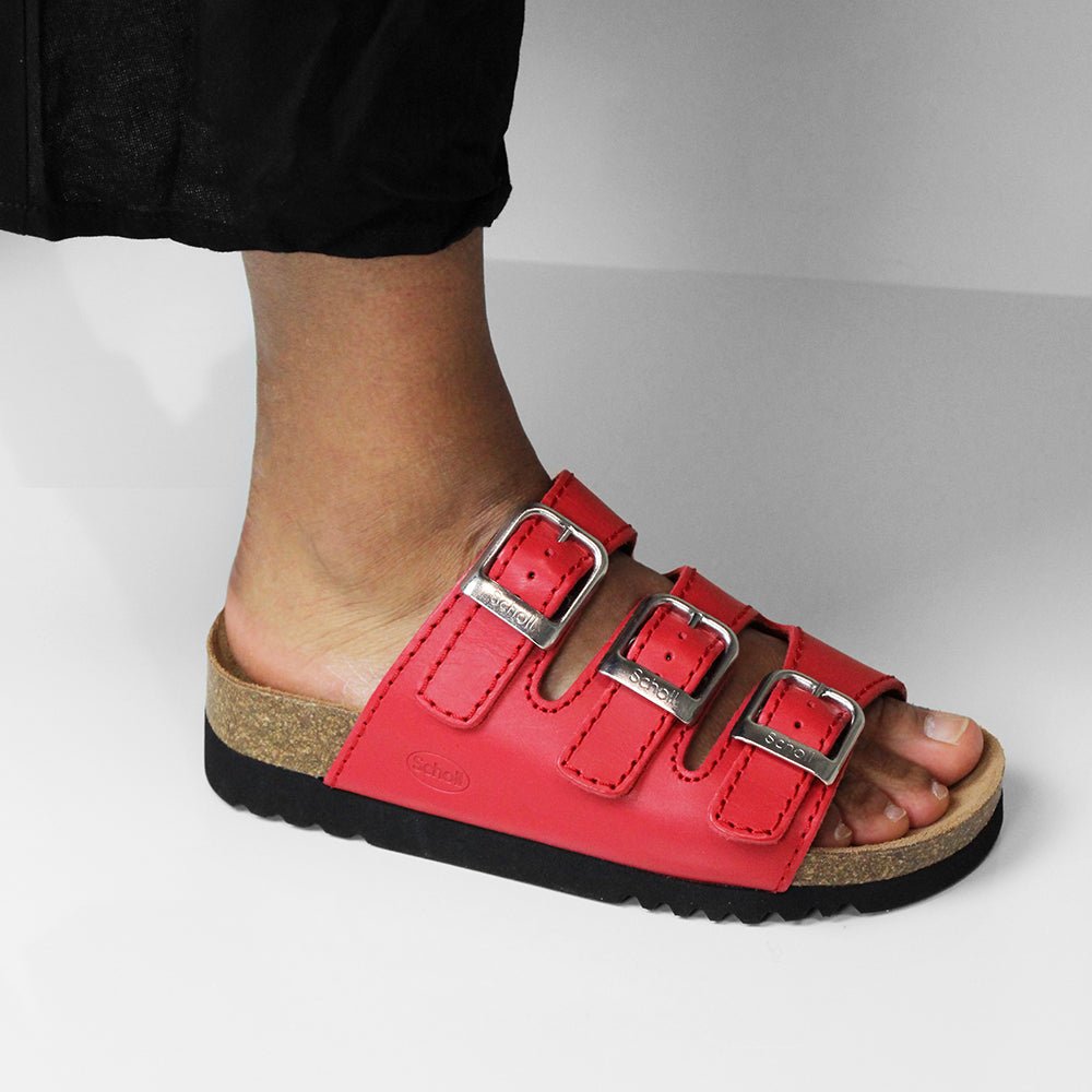 Scholl Sandaler Rio Bioprint AD Dam Röd