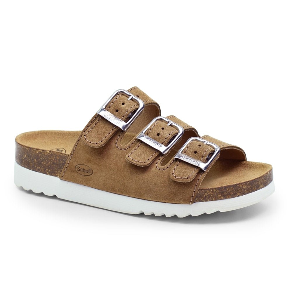 Scholl Sandaler Rio Bioprint AD Dam Mocka Ljusbrun