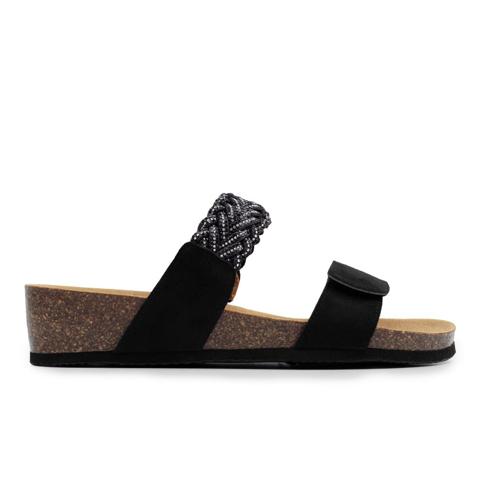 Scholl Sandaler Dam Ostuni 2 Straps Black