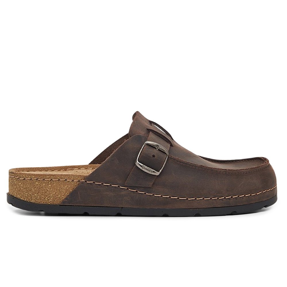 Scholl Tofflor Bora Moccasin Dam Mocka Mörkbrun