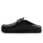 Scholl Tofflor Elio Strap Herr Läder Svart