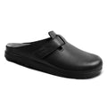 Scholl Tofflor Elio Strap Herr Läder Svart