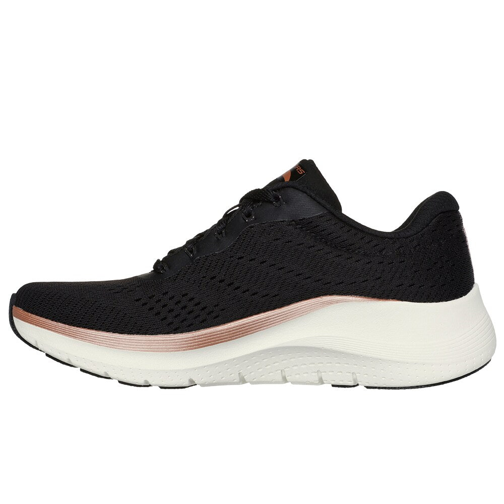Skechers Womens Arch Fit 2.0 Black Rose Gold