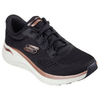 Skechers Womens Arch Fit 2.0 Black Rose Gold