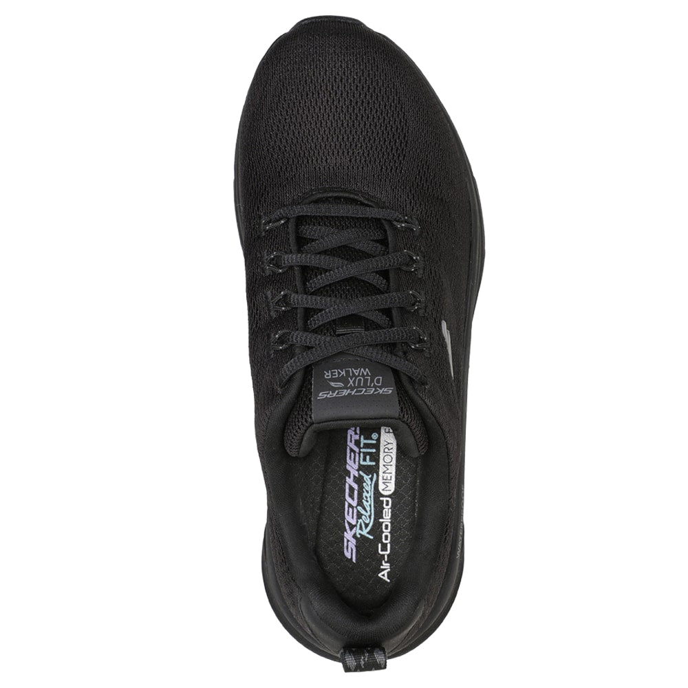 Skechers Womens D Lux Walker Vattentäta Skor Svart