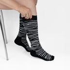 Minfot Tukisukat Bambu Zebra Mustat 1-pakkaus