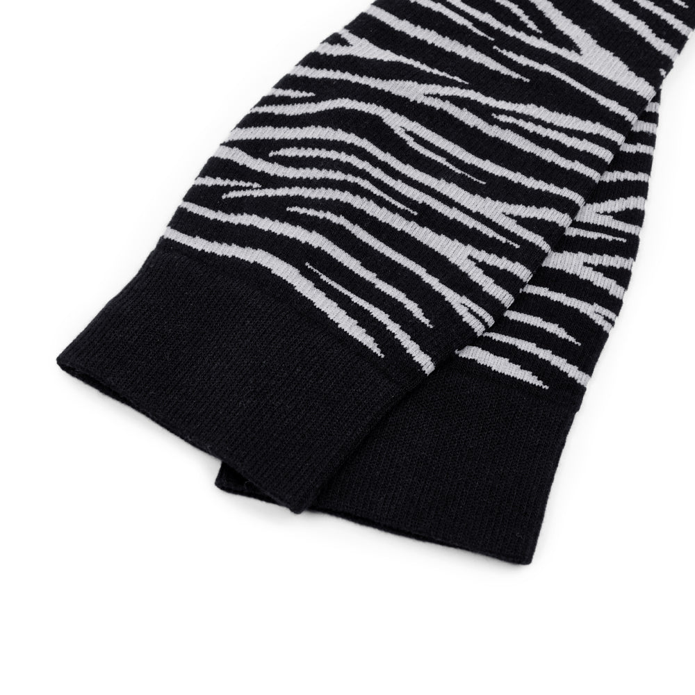 Minfot Tukisukat Bambu Zebra Mustat 1-pakkaus