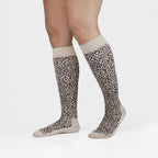 Minfot Tukisukat Puuvilla Leopardi Beige 1-pakkaus