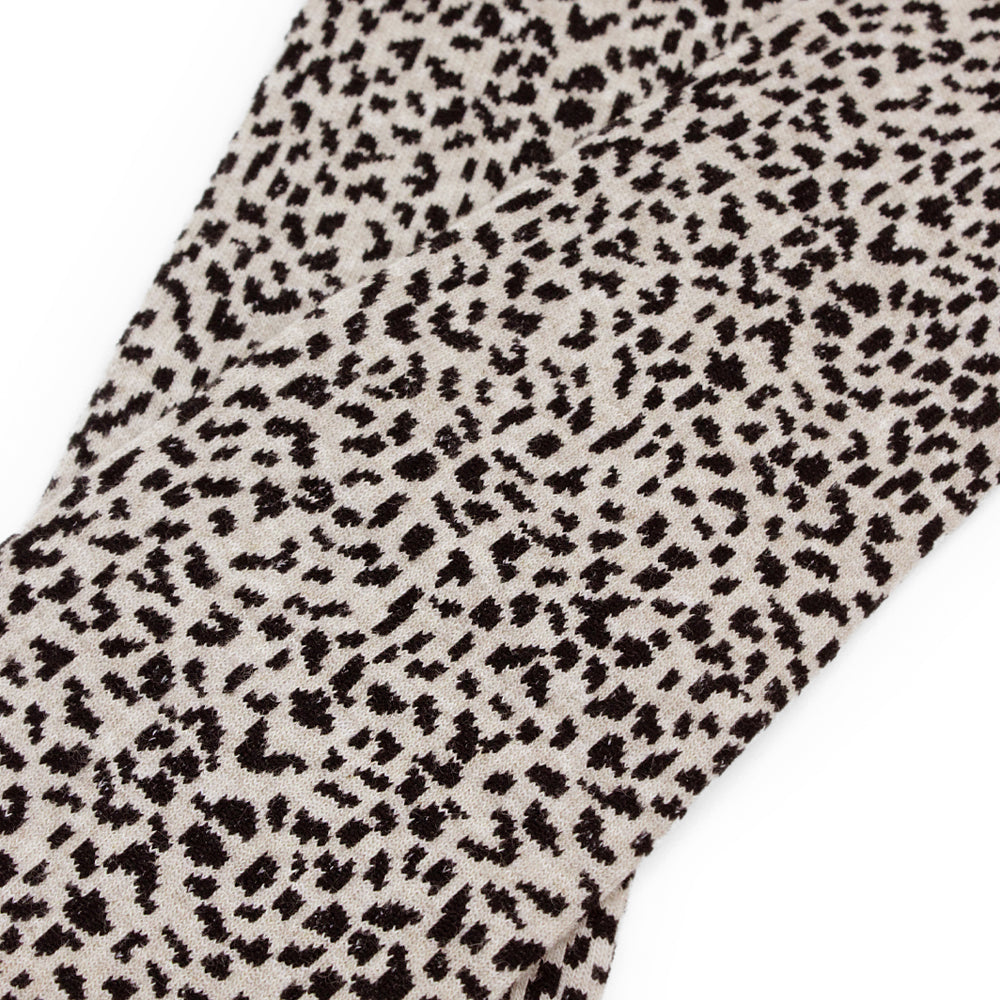 Minfot Tukisukat Puuvilla Leopardi Beige 1-pakkaus