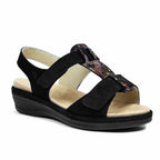 Suave Sandaler Dam Extra Bred Black Tenn