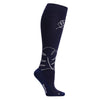 SupCare Stödstrumpor Bred Eko Bomull Monstera Navy Blue