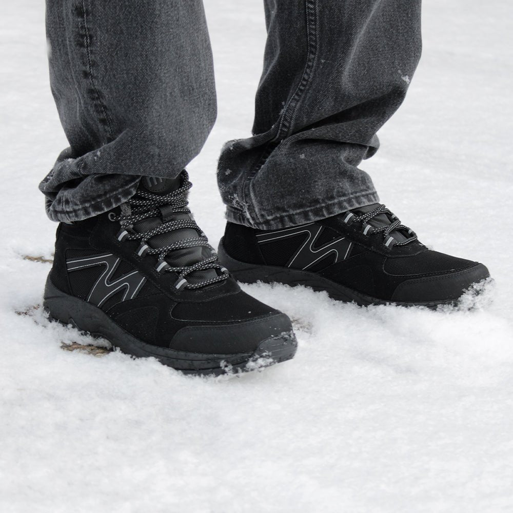Minfot Snowgrip Nastakengät Vedenpitävä Musta