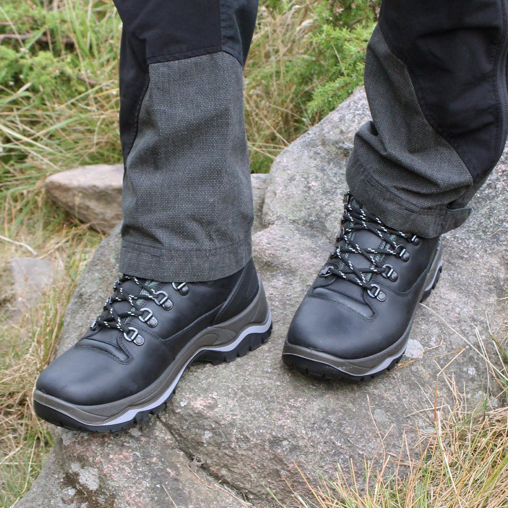 Minfot Trex Vandringskängor Unisex Vattentät TEX Läder Svart