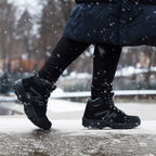 Minfot Snowgrip Nastakengät Vedenpitävä Musta