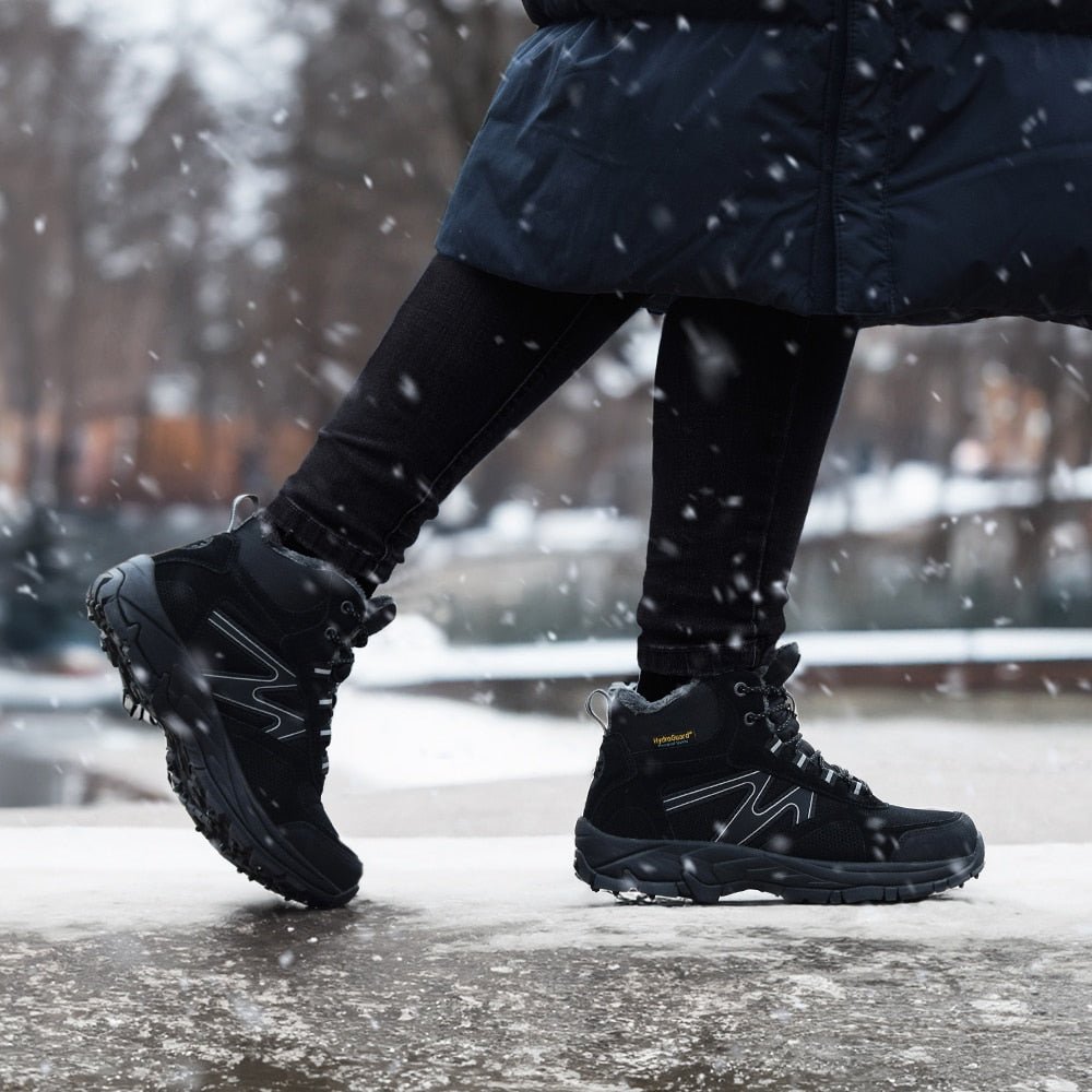Minfot Snowgrip Nastakengät Vedenpitävä Musta
