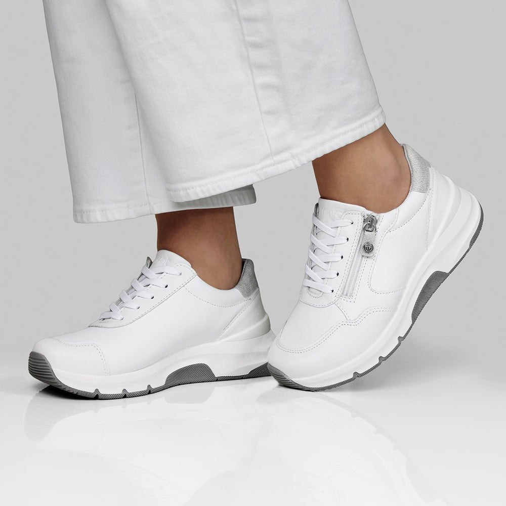Minfot Softrole Lux Sneakers Dam Stretch Vit